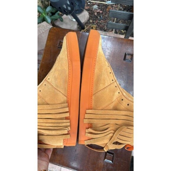 DANIEL PATRICK Size 9 Men's Orange Shoes Designer Used - Picture 4 of 7